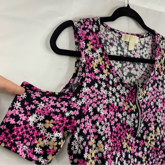 NWoT MICHAEL Michael Kors Floral Cold Shoulder Blouse, size M - Picture 7 of 11